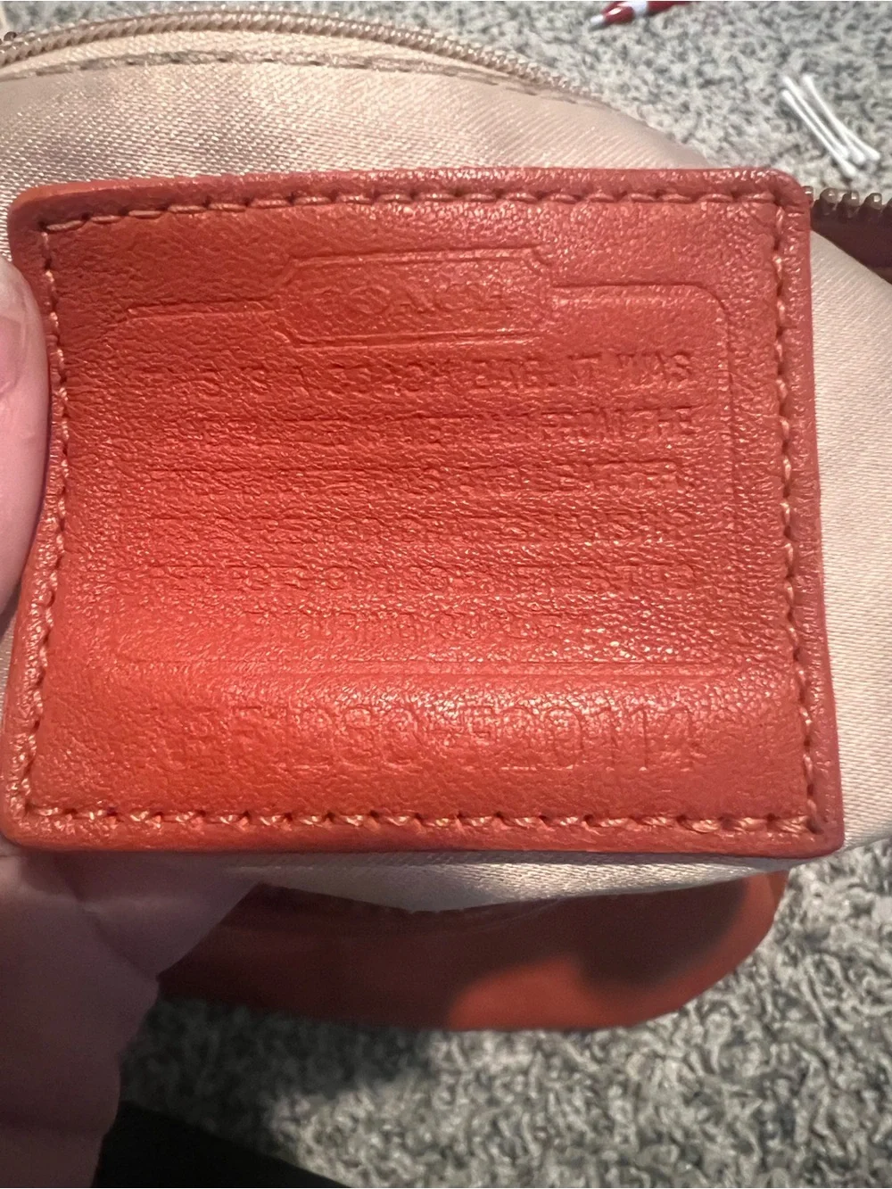 Coach Leather Shoulder Hobo in Burnt Orange